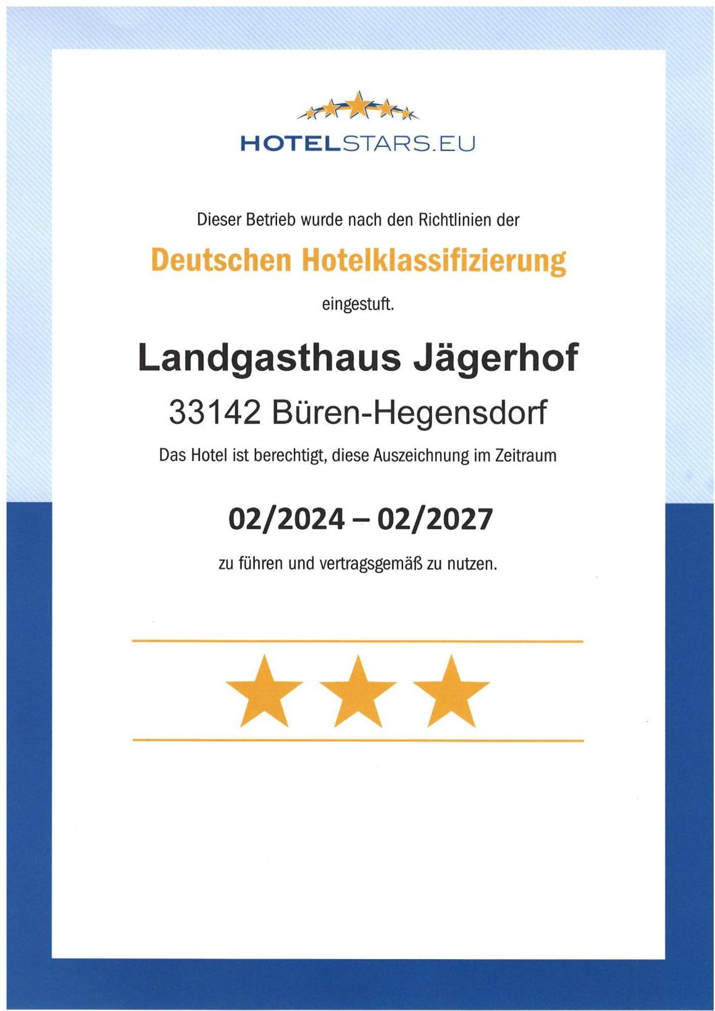 Landgasthaus Jaegerhof ビューレン エクステリア 写真